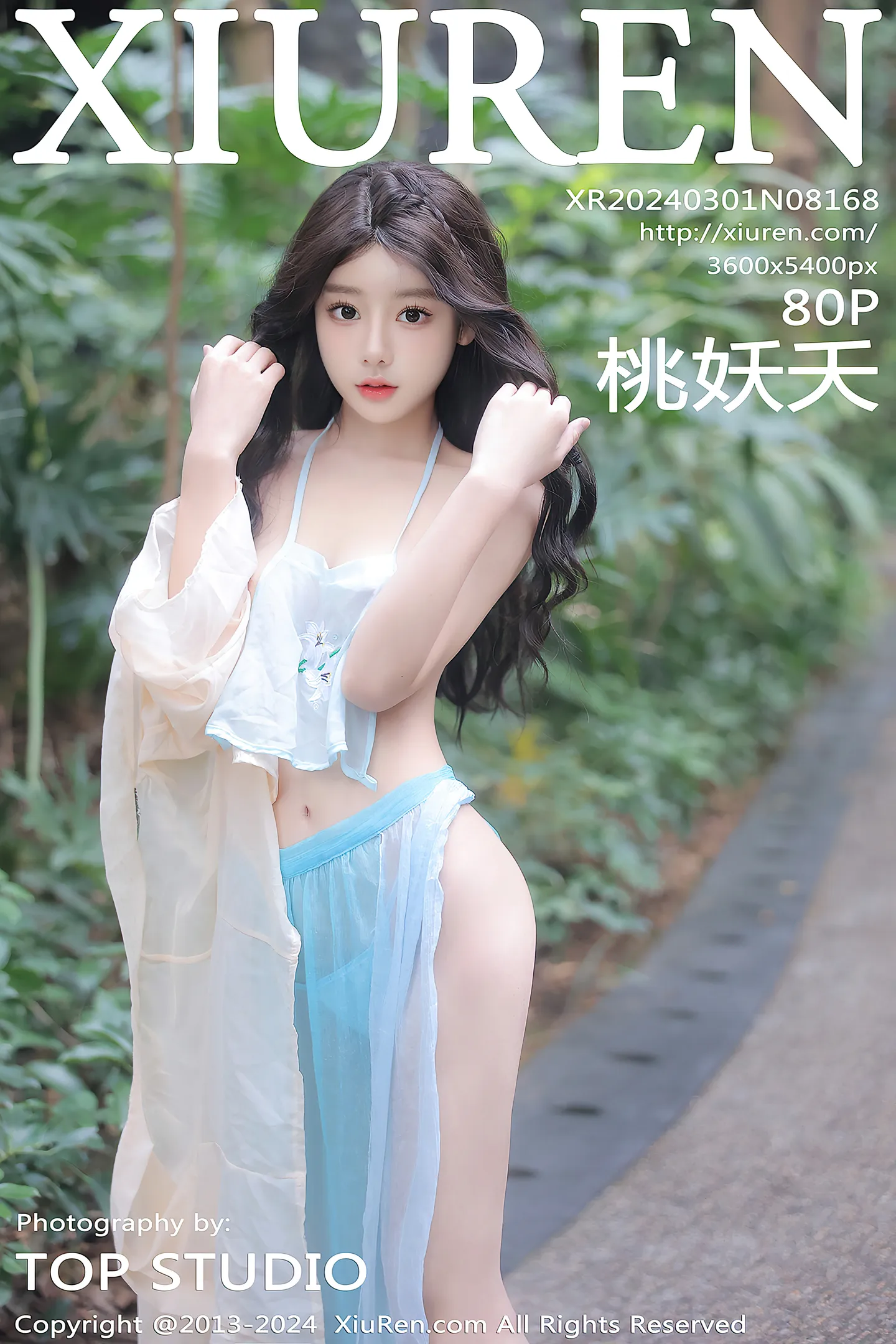 [XiuRen秀人网]No.8168_模特桃妖夭户外性感浅色古装薄纱服饰秀娇美惹火身段诱惑写真79P-秀人网 - XiuRen.Xyz